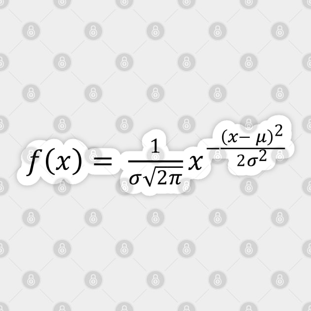 Normal Distribution Sticker by ScienceCorner